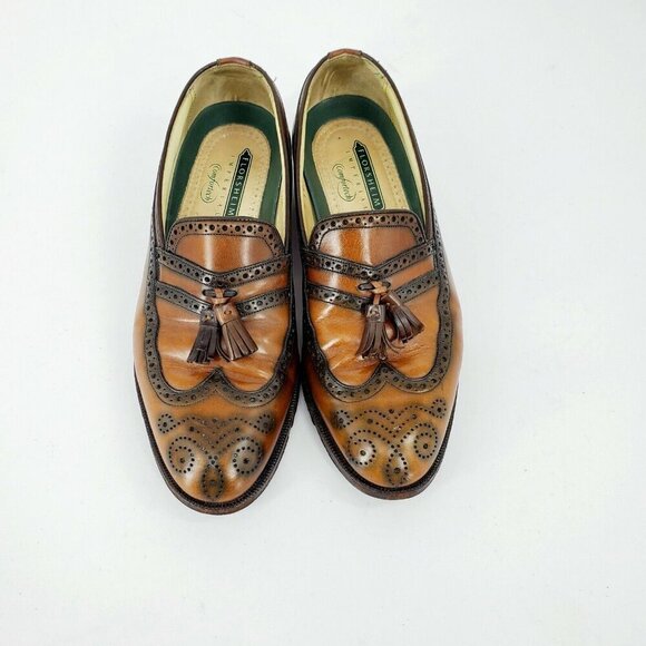 Florsheim Imperial Comfortech 93050 Wing Tip Brogue Tassel Loafer Antiqued 8 D main image 5